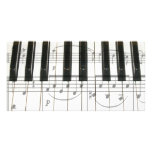 Piano Keyboard and Music Notes Photo Greeting Card