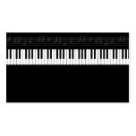 Piano keyboard business card