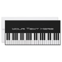 Piano Keyboard Business Rack Card