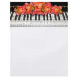 Piano Keyboard Roses and Music Notes flyers