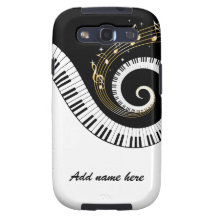 Piano Keys and Gold Music Notes Blackberry case