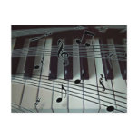 Piano Keys and Music Notes Post Cards
