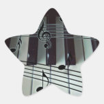 Piano Keys and Music Notes Stickers