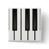 Piano Keys Pinback Buttons