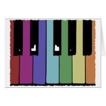 Piano Keys Card