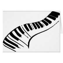 Piano Keys Card
