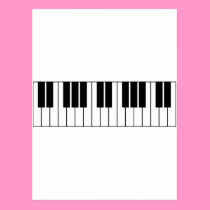 Piano Keys postcards