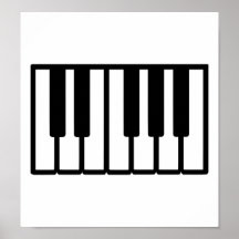 Piano keys print