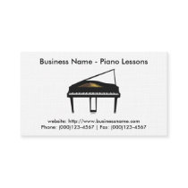 Piano Lessons Business Card: Piano 3D Model