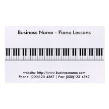 Piano Lessons Business Card: Piano 3D Model