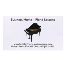 Piano Lessons Business Card: Piano 3D Model