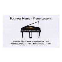 Piano Lessons Business Card: Piano 3D Model