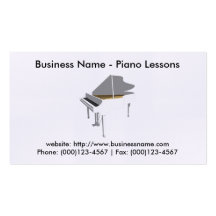 Piano Lessons Business Card: Piano 3D Model