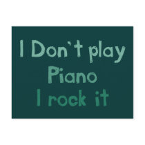 Piano Rock It Postcard