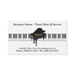 Piano Sales Business Card: Piano 3D Model business cards