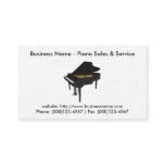 Piano Sales Business Card: Piano 3D Model business cards
