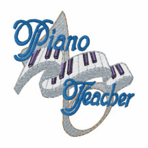 Piano Teacher Embroidered Hoodie