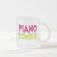 Piano Zombie Coffee Mugs