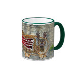 Piasa Bird Oil Landscape Painting Ringer Mug