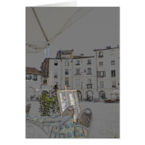Piazza Anfiteatro in Lucca, Italy Card