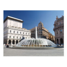 Piazza de Ferrari, Genova Post Card
