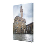 Piazza della Signoria Wrapped Canvas Stretched Canvas Prints