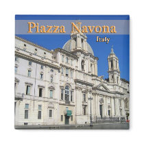 Piazza Novona Fridge Magnet