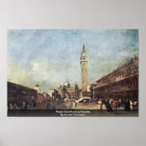 Piazza San Marco A Venezia. By Guardi Francesco Print