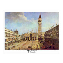 Piazza San Marco. By Canaletto Postcards