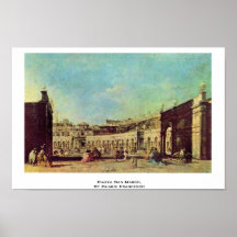 Piazza San Marco, By Guardi Francesco Print