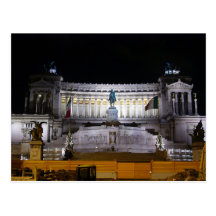 Piazza Venezia at night Post Cards