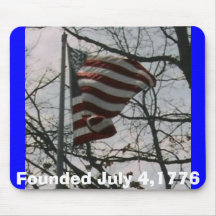 pic013, Founded July 4,1776 Mouse Mats