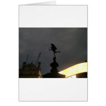 picadilly at dawn greeting card