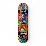 Picasojo sticker bomb  skateboard