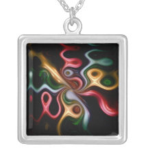 Picasso Rose Personalized Necklace