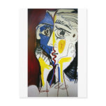 Picasso Style Kiss postcards