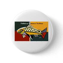 Picasso Trout Pinback Buttons