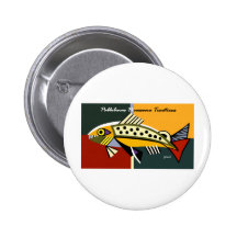 Picasso Trout Pinback Buttons