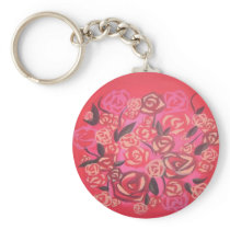 Picazo Style Roses Keychain