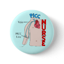 PICC Line Nurse Anatomical  Design Gifts Pin
