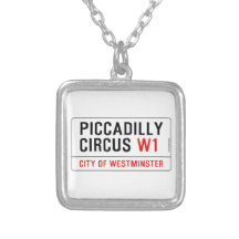 Piccadilly Circus Street Sign Necklace