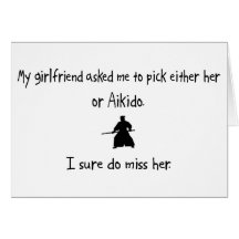 Pick Girlfriend or Aikido Card