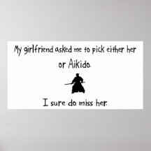 Pick Girlfriend or Aikido Posters