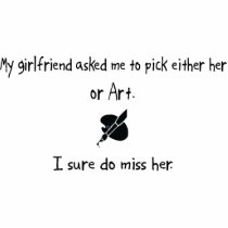 Pick Girlfriend or Art Cut Out