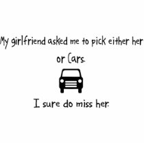Pick Girlfriend or Cars Photo Sculpture