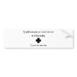 Pick Girlfriend or Lifeguarding bumper stickers