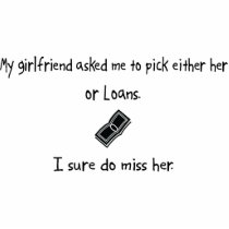 Pick Girlfriend or Loans Acrylic Cut Outs