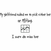 Pick Girlfriend or MBAing Acrylic Cut Outs
