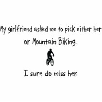 Pick Girlfriend or Mountain Biking Photo Cutouts