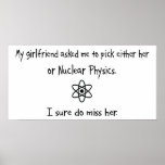Pick Girlfriend or Nuclear Physics posters